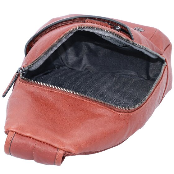 Piquadro Black Square shoulder bag leather 20 cm