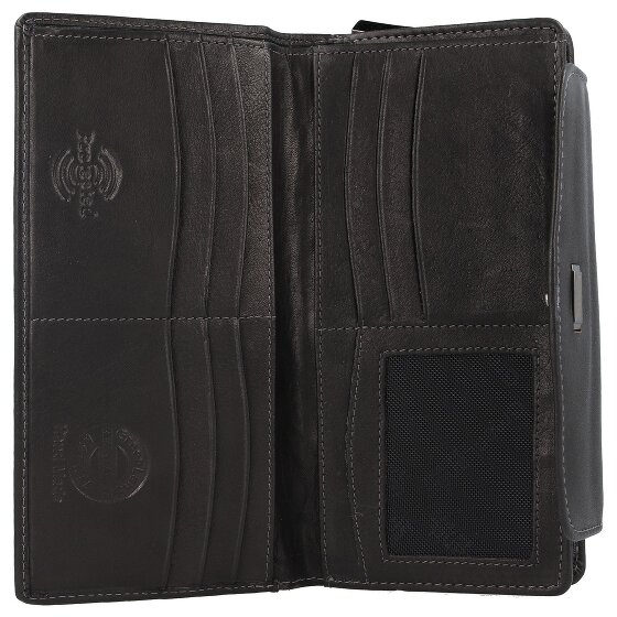 Greenland Nature Black Nappa wallet RFID leather 19 cm