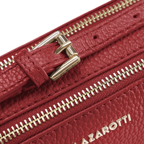 Lazarotti Bologna Leather Shoulder Bag Camera-Bag Leather Double-Zip 18 cm