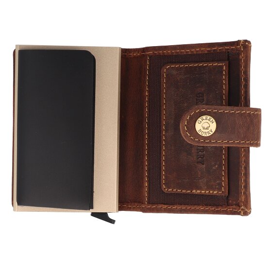 Greenburry Vintage Wallet RFID protection Leather 7.5 cm
