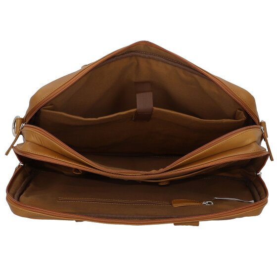 Dermata Briefcase leather 39 cm laptop compartment