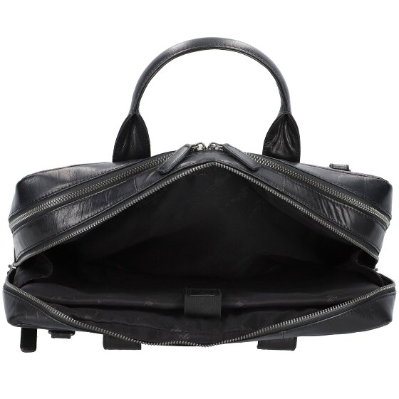 Plevier Rock Flint Briefcase RFID protection Leather 41 cm Laptop compartment