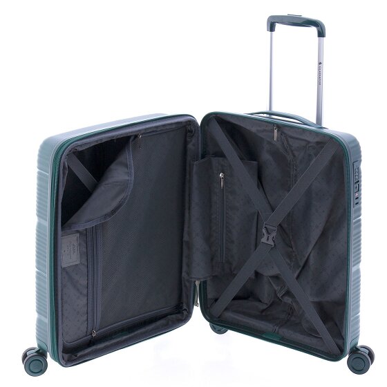 Gladiator 0800 4 wheels Cabin trolley 55 cm with expansion pleat