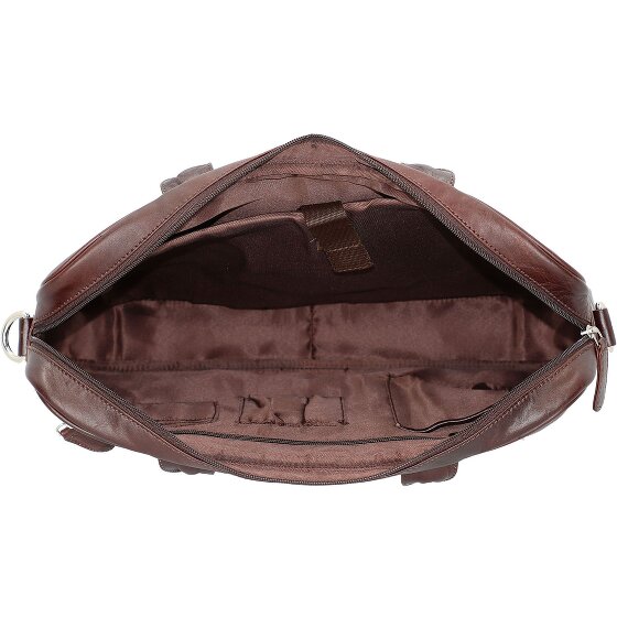 Dermata Briefcase leather 39 cm laptop compartment