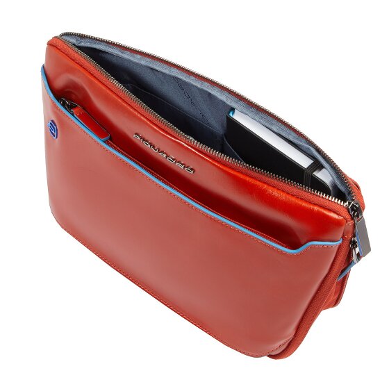 Piquadro Blue Square Shoulder bag Leather 30 cm