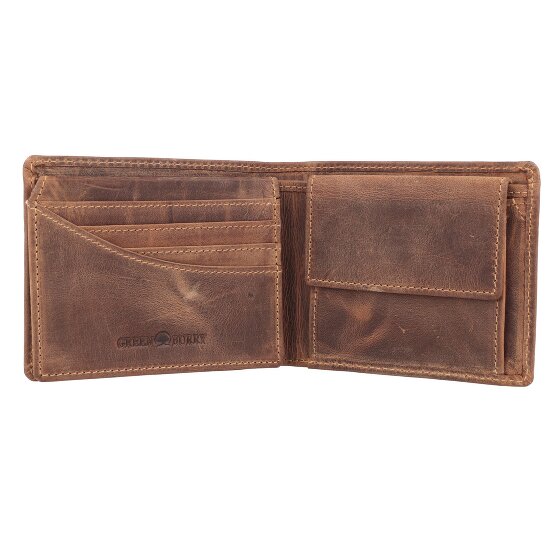 Greenburry Vintage Wallet RFID protection Leather 12 cm