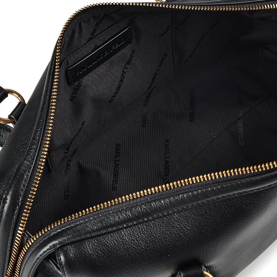 Karl Lagerfeld Autograph Shoulder Bag Genuine Leather 35 cm