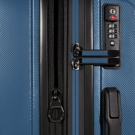 Redolz Essentials 14 4 wheels Suitcase set 3-piece with expansion pleat