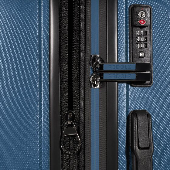 Redolz Essentials 14 4 wheels Suitcase set 3-piece with expansion pleat