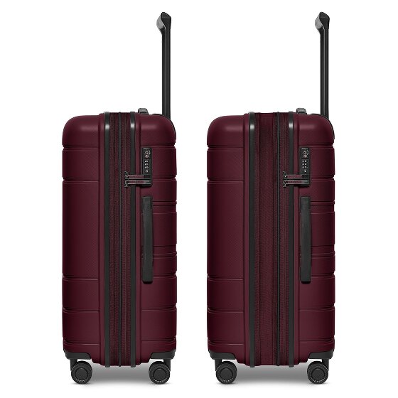 Redolz Essentials 11 4 wheels Suitcase set 3-piece with expansion pleat