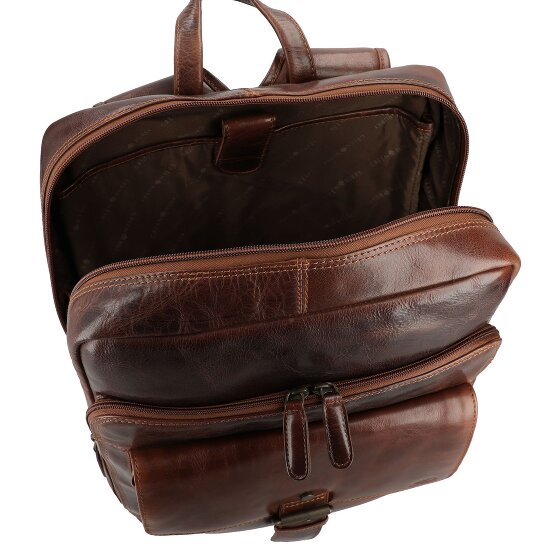 Greenburry Rugged Business backpack Leather 39 cm Laptop compartment