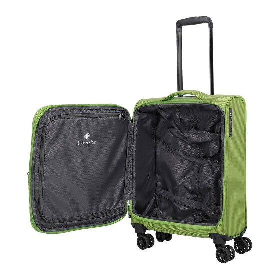 Travelite Corsiica 4 wheels Cabin trolley S 55 cm with expansion pleat