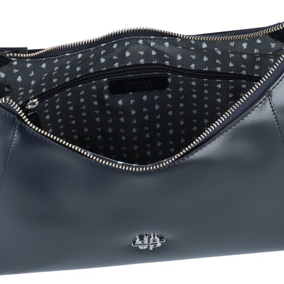 Picard Black Tie Shoulder Bag Leather 34 cm
