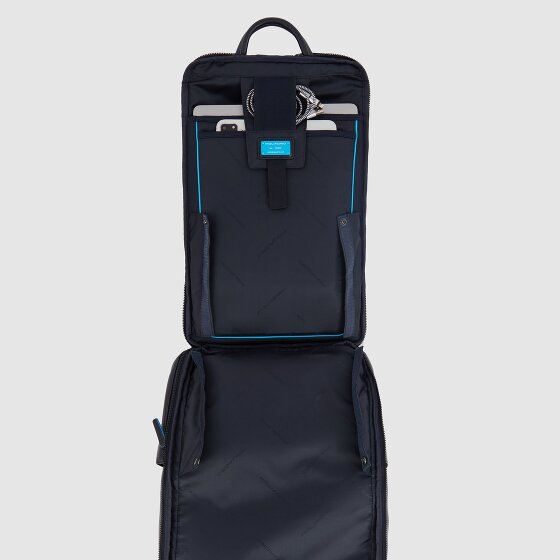 Piquadro Blue Square Revamp Business backpack RFID protection Leather 43 cm Laptop compartment