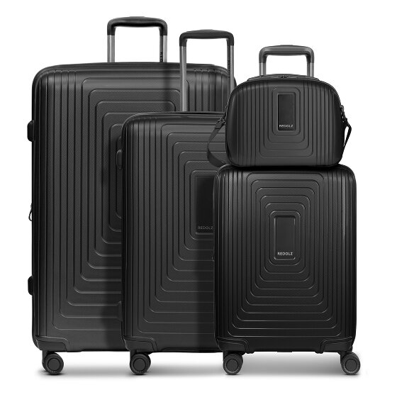 Redolz Essentials 14 4-wheel suitcase set + beauty case 4 pcs. with stretch fold
