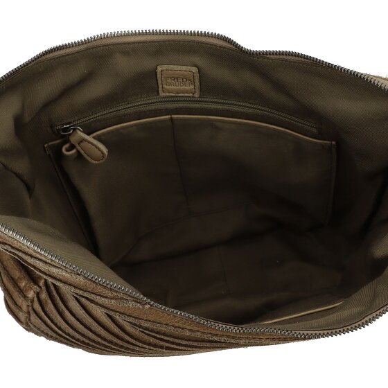 FredsBruder Riffle Flowow shoulder bag leather 43 cm