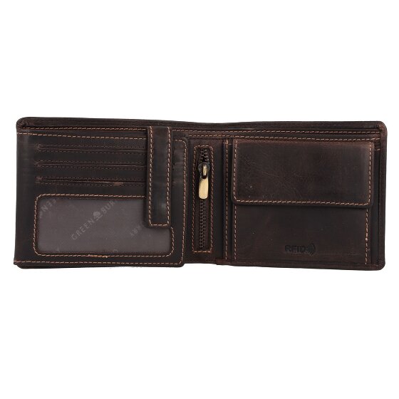Greenburry Tornado Wallet RFID protection Leather 12 cm