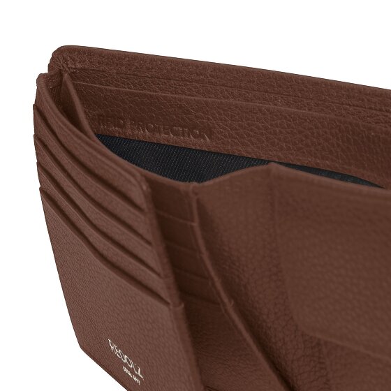 Redolz Leather Essentials QF wallet RFID leather 12 cm fold-out