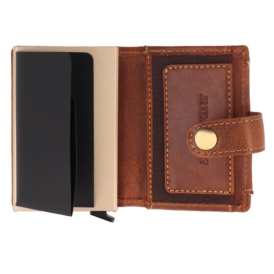 Greenburry Vintage Wallet RFID protection Leather 7.5 cm