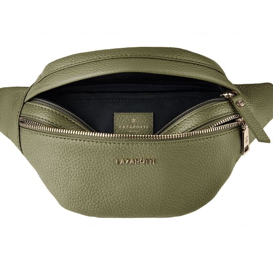 Lazarotti Bologna Leather Double-Zip Bum Bag, Crossbody, Leather, 25 cm