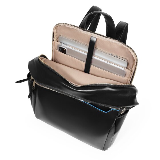 Piquadro Blue Square Daypack RFID protection Leather 37 cm Laptop compartment