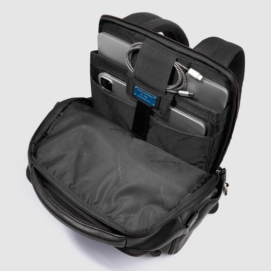 Piquadro Cronus Business backpack RFID protection Leather 41 cm Laptop compartment