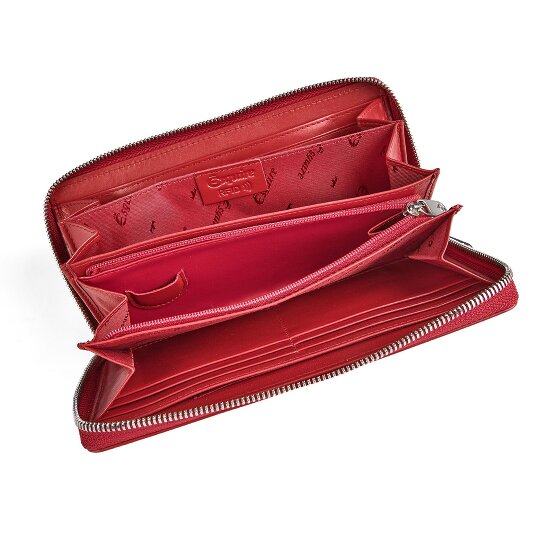 Esquire Silk Wallet Genuine Leather 19 cm