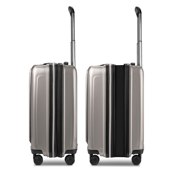 Redolz Essentials 14 suitcase set 2 pcs. cabin trolley with stretch fold + beauty case