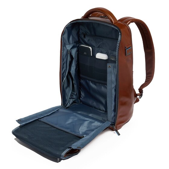 Piquadro Blue Square Business backpack Leather 42 cm Laptop compartment