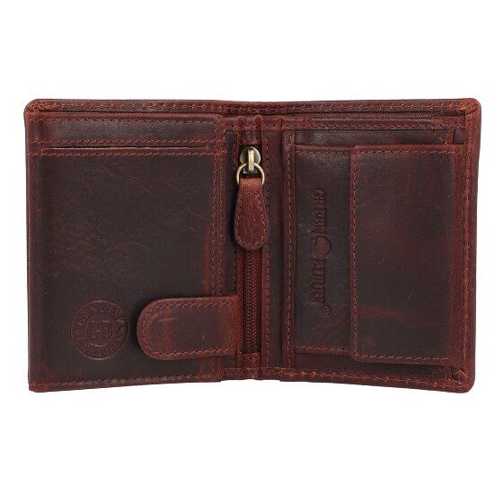 Greenburry Rugged Wallet RFID protection Leather 8.5 cm