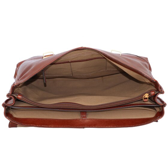 The Bridge Vespucci briefcase leather 40 cm laptop compartment
