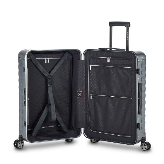 Roncato Uno Aluminum 4-Wheel Trolley, 68 cm