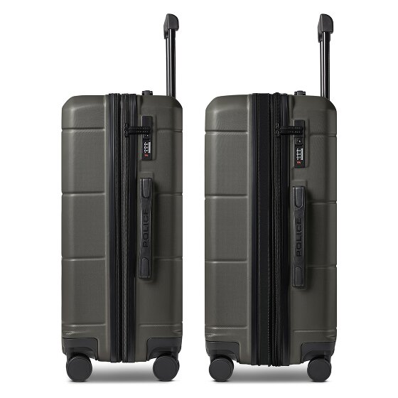 Police London 4 wheels Trolley 64 cm Expandable
