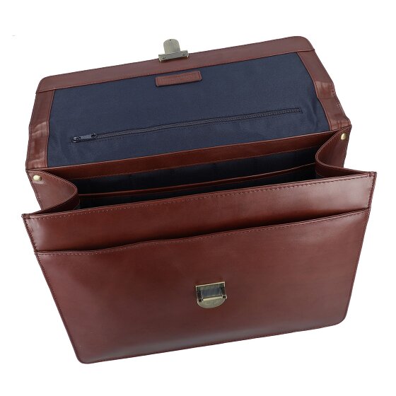 Leonhard Heyden Cambridge briefcase leather 38 cm laptop compartment
