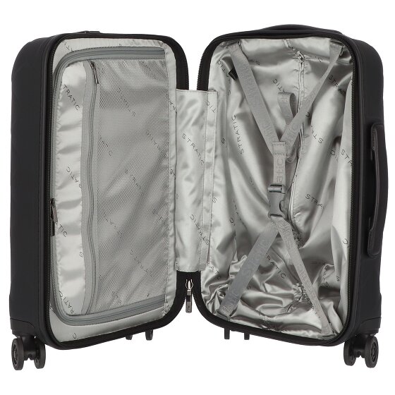 Stratic Leather & More 4 wheels Cabin trolley 55 cm Laptop compartment