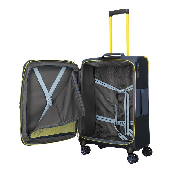 Travelite Color Craze 4 wheels Suitcase set 3-piece with expansion pleat