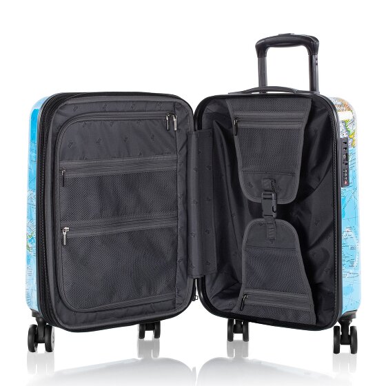 Heys Black Camo 4 wheels Cabin trolley S 53 cm with expansion pleat