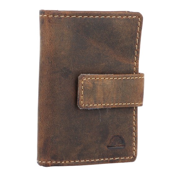 Greenburry Vintage business card case RFID leather 7 cm