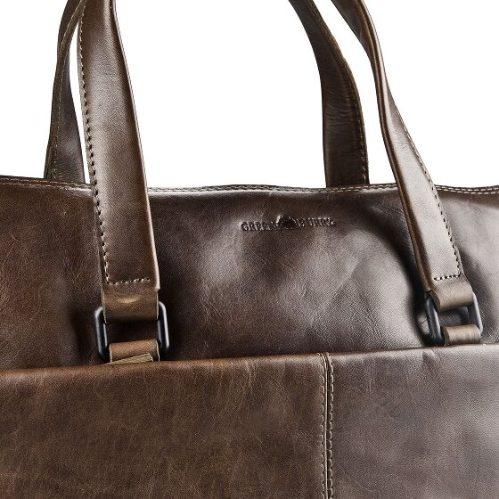 Greenburry Newport Briefcase Genuine Leather 39 cm Laptop compartment