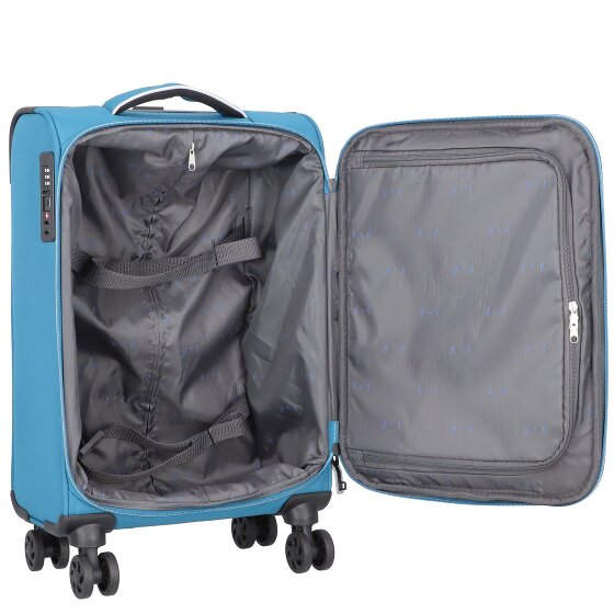 d&n Travel Line 9204 4 wheels Cabin suitcase 55 cm