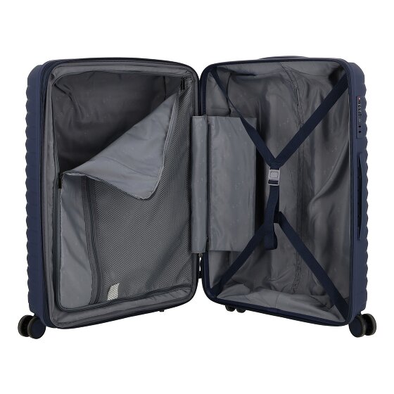 d&n Travel Line 4500 4 wheels Suitcase set 3-piece with expansion pleat