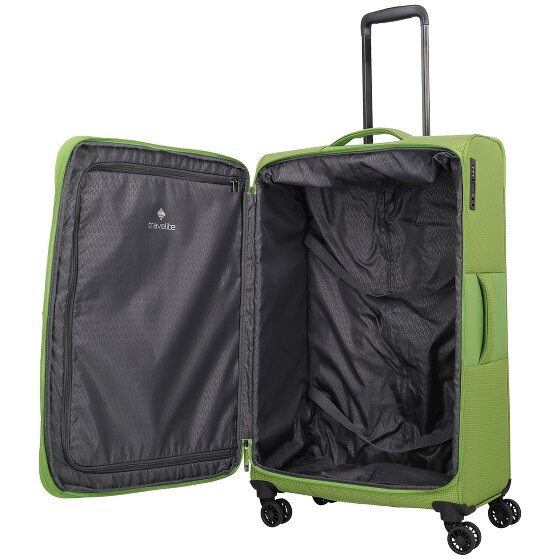 Travelite Corsiica 4 wheels Trolley L 77 cm with expansion pleat