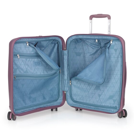 Gabol Queens 4 wheels Suitcase set 4-piece with expansion pleat