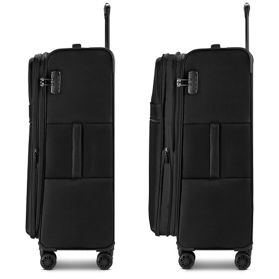 Bugatti Valencia Soft 4 wheels Trolley L 75 cm with expansion pleat