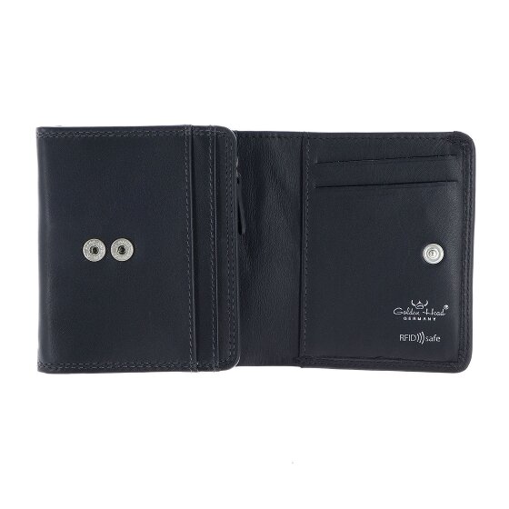 Golden Head Polo Wallet RFID protection Genuine Leather 10 cm