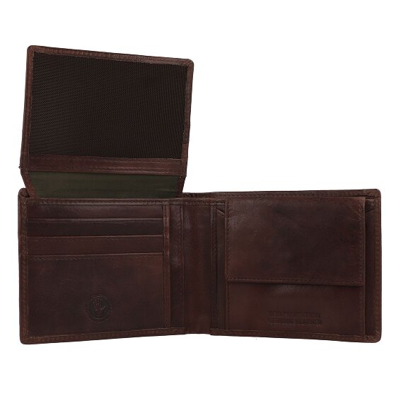 Greenburry Newport Wallet RFID protection Leather 12 cm