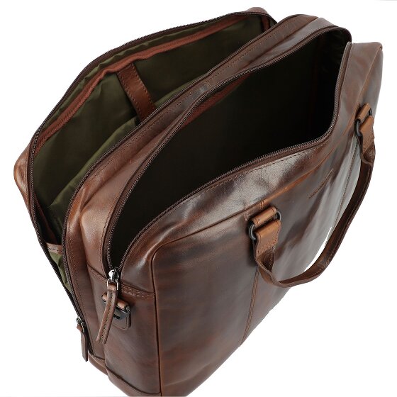 Greenburry Newport Briefcase Genuine Leather 43 cm Laptop compartment