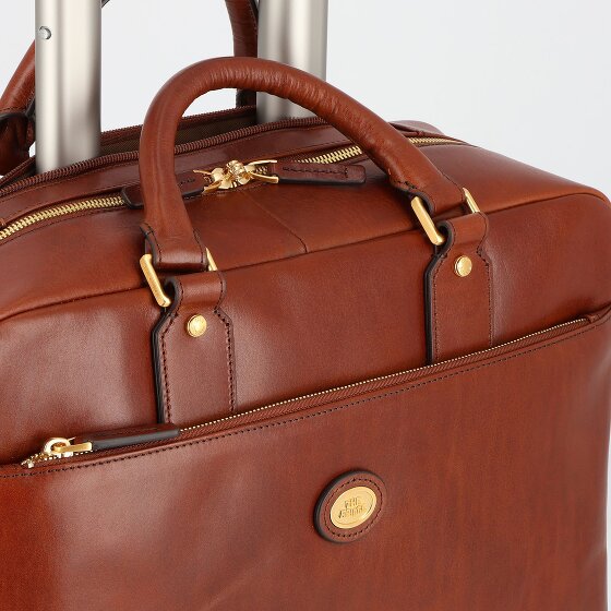The Bridge Stovia 2 wheels Pilot trolley Leather 39 cm Laptop compartment