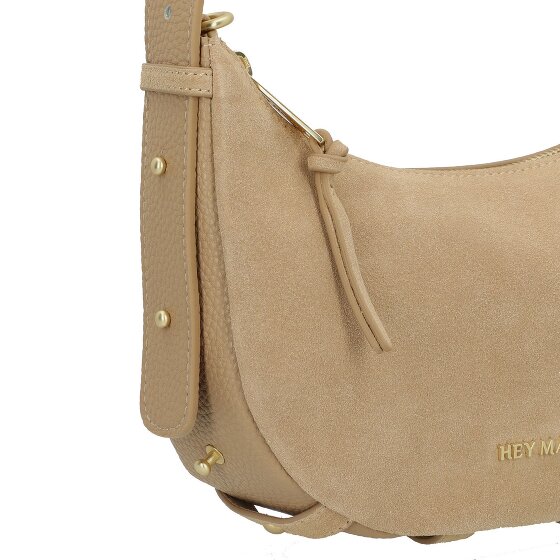 Hey Marly Lifetime Sister Suede Shoulder Bag Leather 25 cm