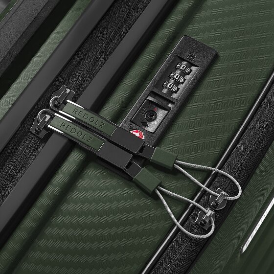 Redolz Essentials 17 4-wheel Cabin suitcase, 55 cm, with Soft-Pocket Laptop Compartment
